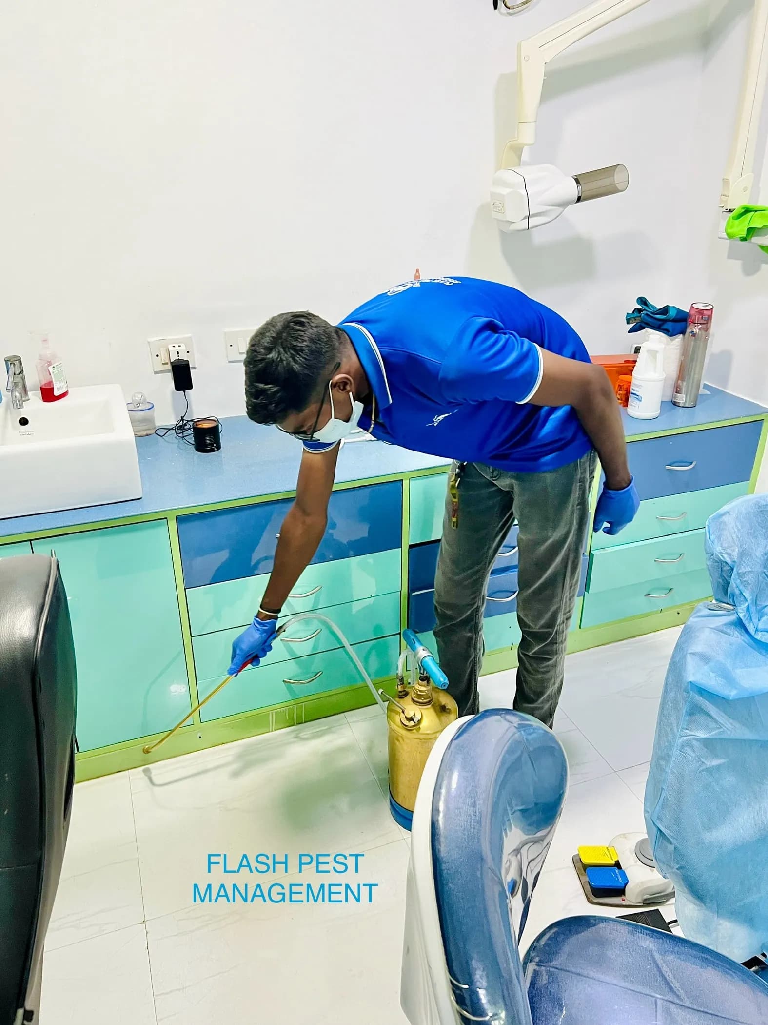 Termite Control Reticulation System in Operation