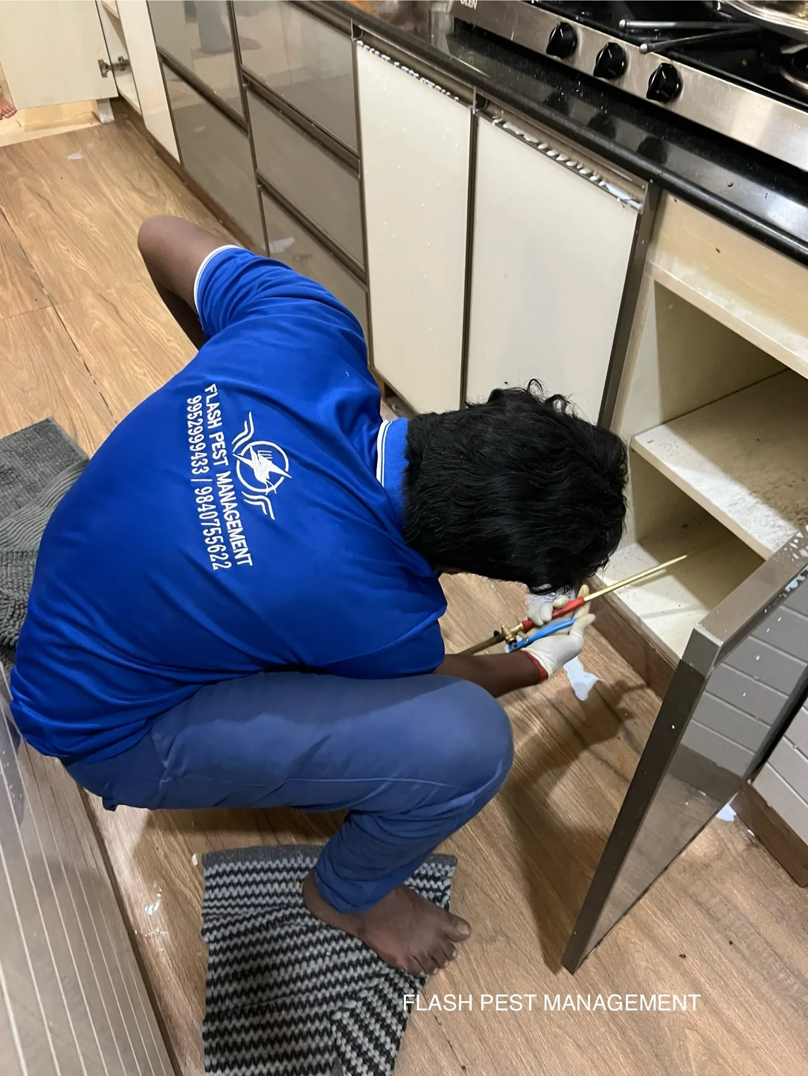 Termite Control Reticulation System in Operation