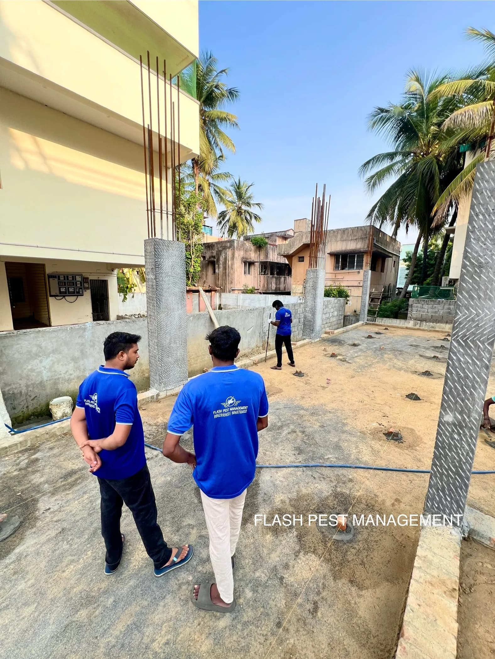 Termite Control Reticulation System in Operation